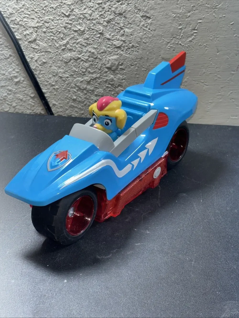 Scraps &Paw Patrol Mighty Pups Twins Power Split Vehicle One Side ( Working)